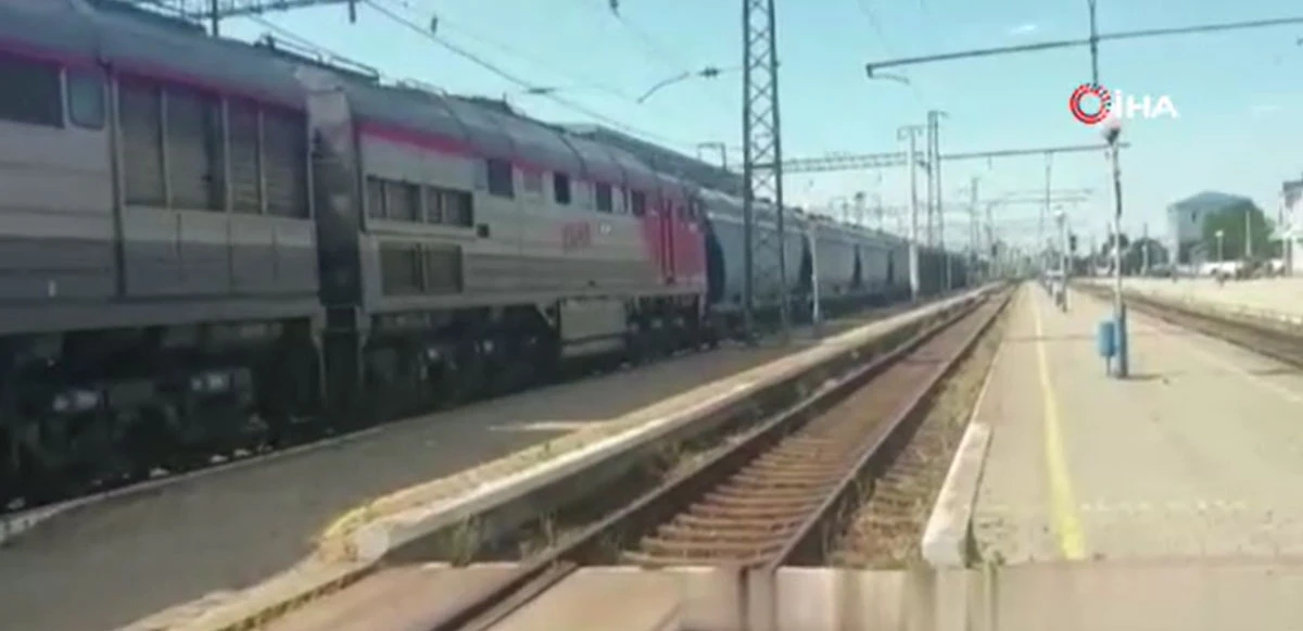 Melitopol'den tahıl yüklü vagonlar yola çıktı