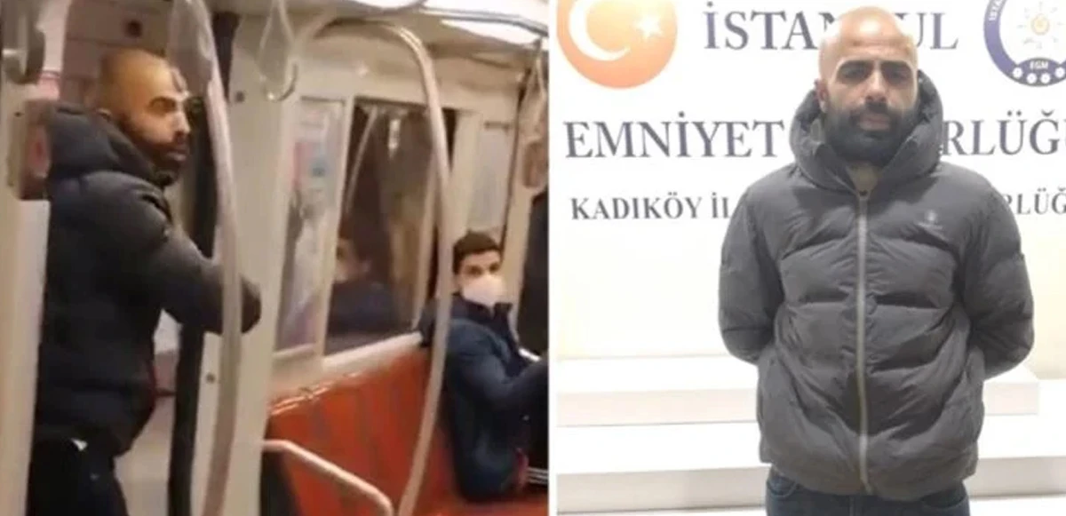 Metrodaki bıçaklı saldırgan tahliye oldu