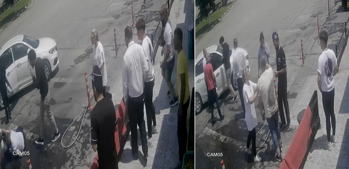 Bulgar iş adamlarını kaçırma girişimi kamerada