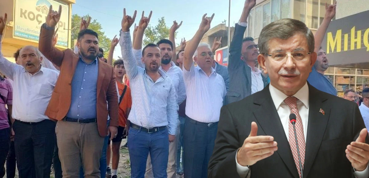 Davutoğlu, Bahçeli’nin memleketi Osmaniye’de protesto edildi