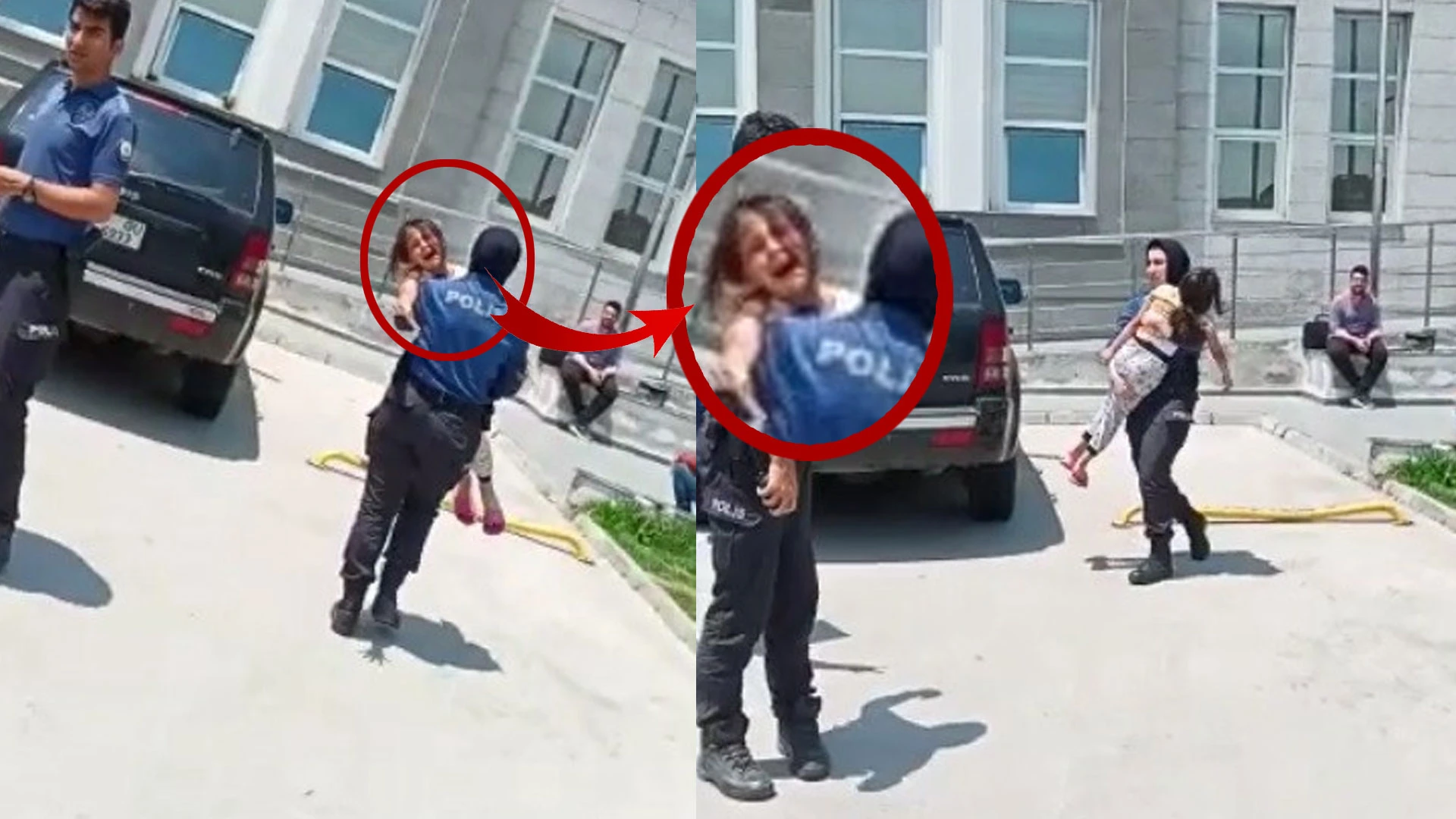 Böylesi filmlerde bile olmaz: Babasının yanındaki çocuğu haczettiler! Küçük çocuğun haykırışları yürekleri dağladı