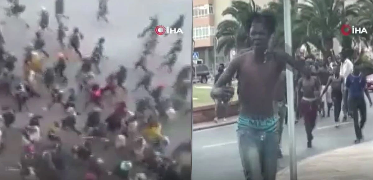 Göçmen akını şoke etti, anbean kamerada! Görüntüler şoke etti
