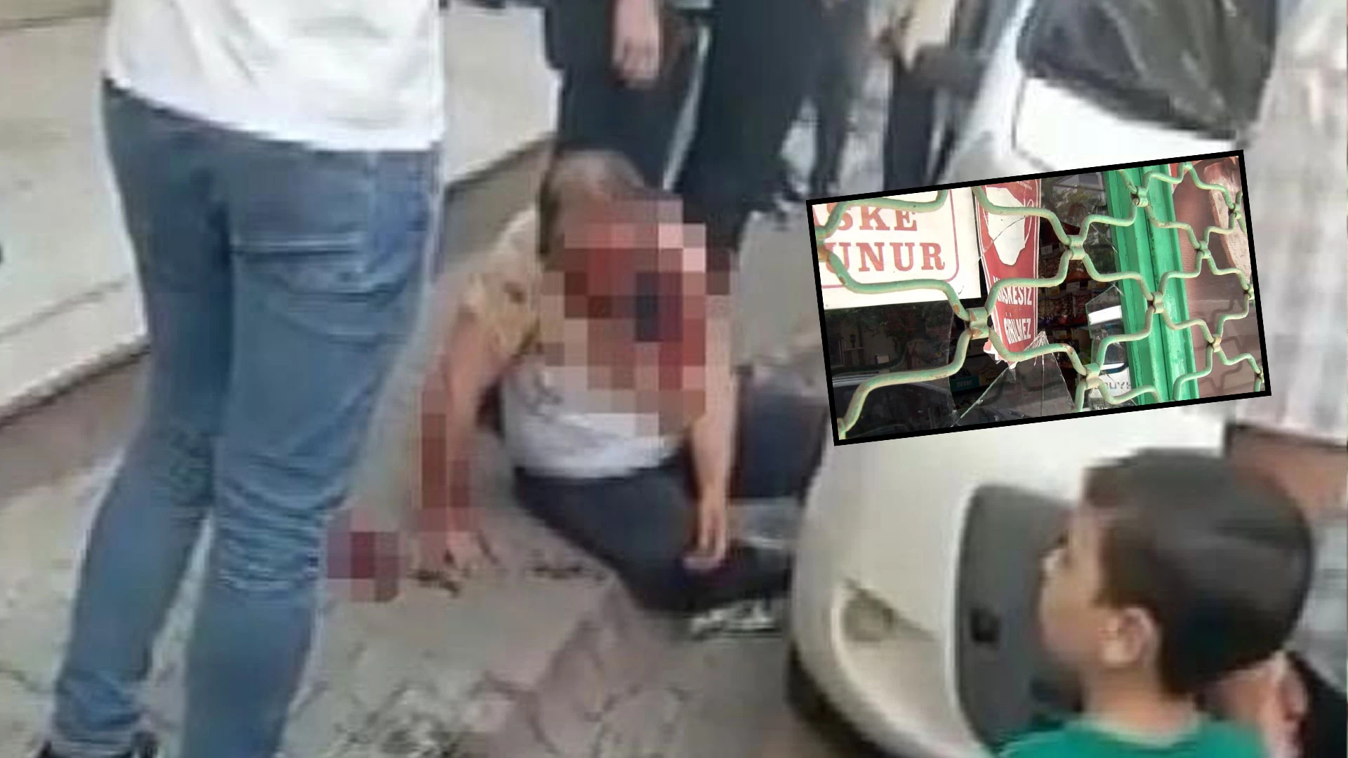 ‘Tacizci’ market sahibine öldüresiye dayak: Para verirken eli eline değmiş