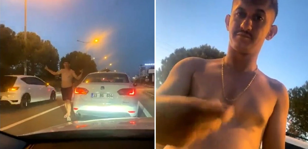 Trafikte tartıştığı aileye dehşet yaşattı