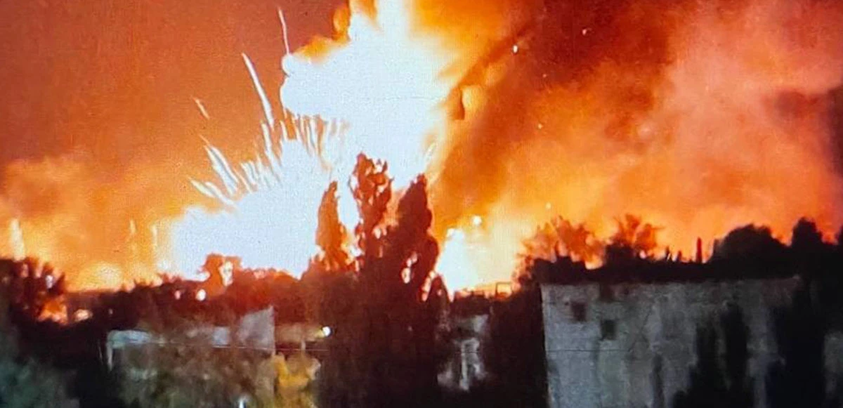 Ukrayna, Rus mühimmat deposunu vurdu