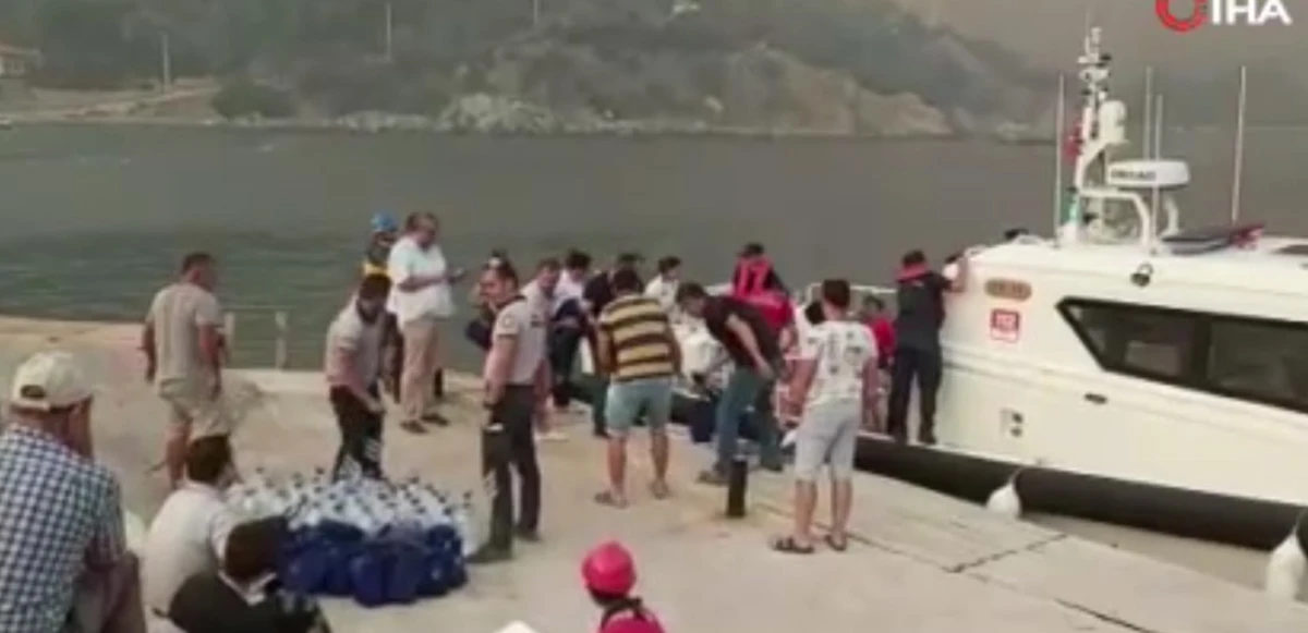Datça'da vatandaşlar güvenli bölgelere sevk ediliyor