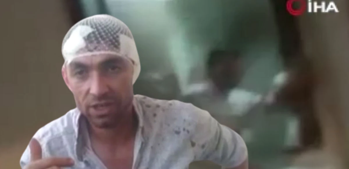 Komşusunun kulağını koparttı, ailesine saldırdı