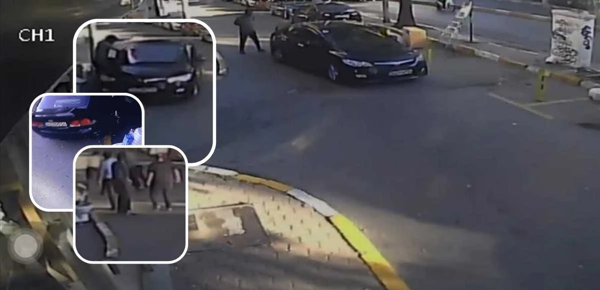 Karaköy'de ortalık savaş alanına döndü! Aracıyla ezmeye çalıştı, yetmedi tekme tokat daldı
