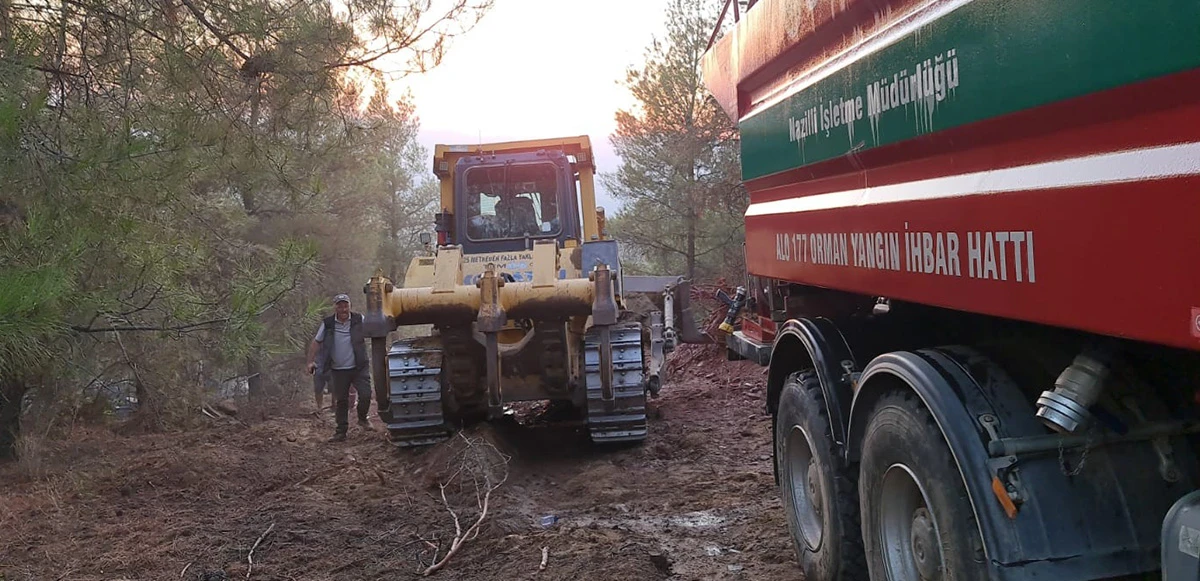 Nazilli yangını kısmen kontrol altına alındı