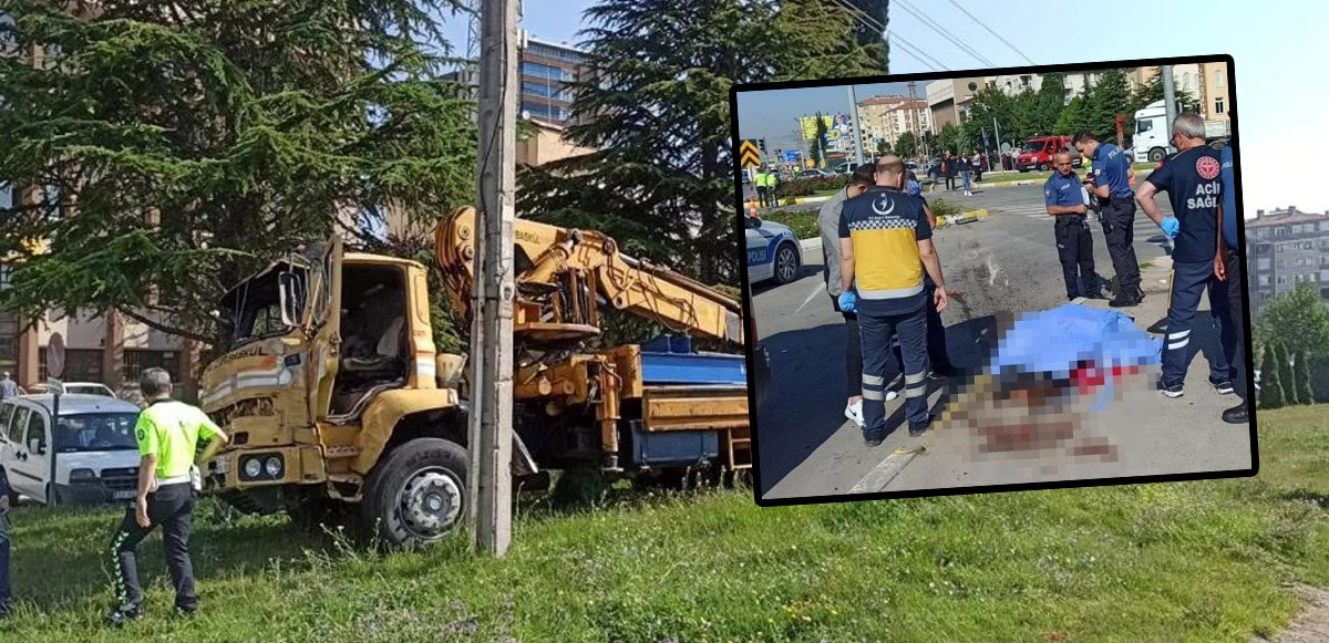 Freni boşalan vinç dehşet saçtı: 1 ölü, 1 yaralı