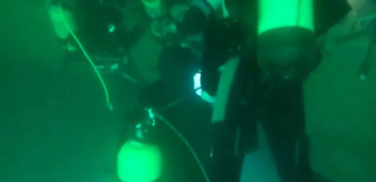 Türk polisinden su dibinde uyuşturucu operasyonu