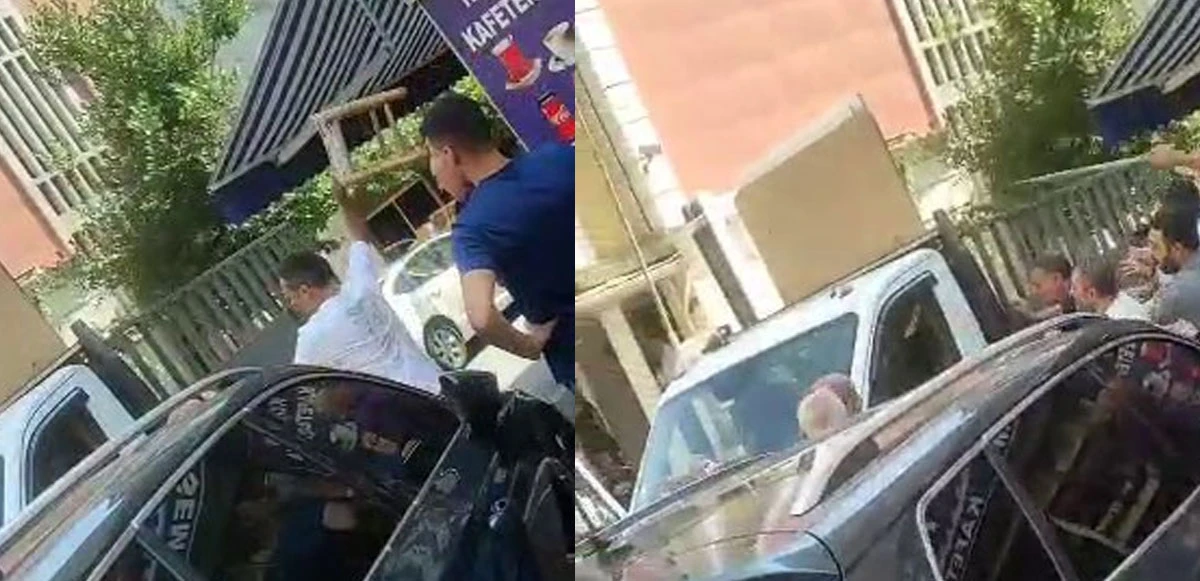 Yol verme kavgasında tabure ve sopalar konuştu