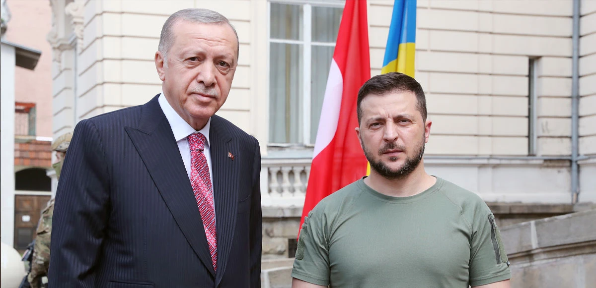 Cumhurbaşkanı Erdoğan ile Zelenskiy bir araya geldi