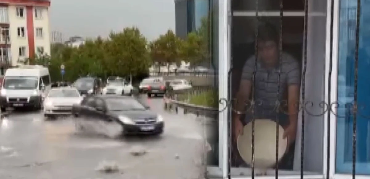 İstanbul'da gök gürültülü sağanak sonrası sel