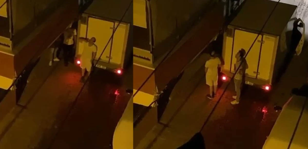 Balkona çarptı, tehdit ve hakaretler savurdu