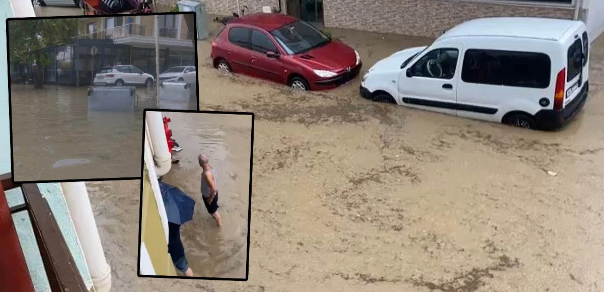 Beklenen sağanak etkisini gösterdi: Tekirdağ'da cadde ve sokaklar göle döndü