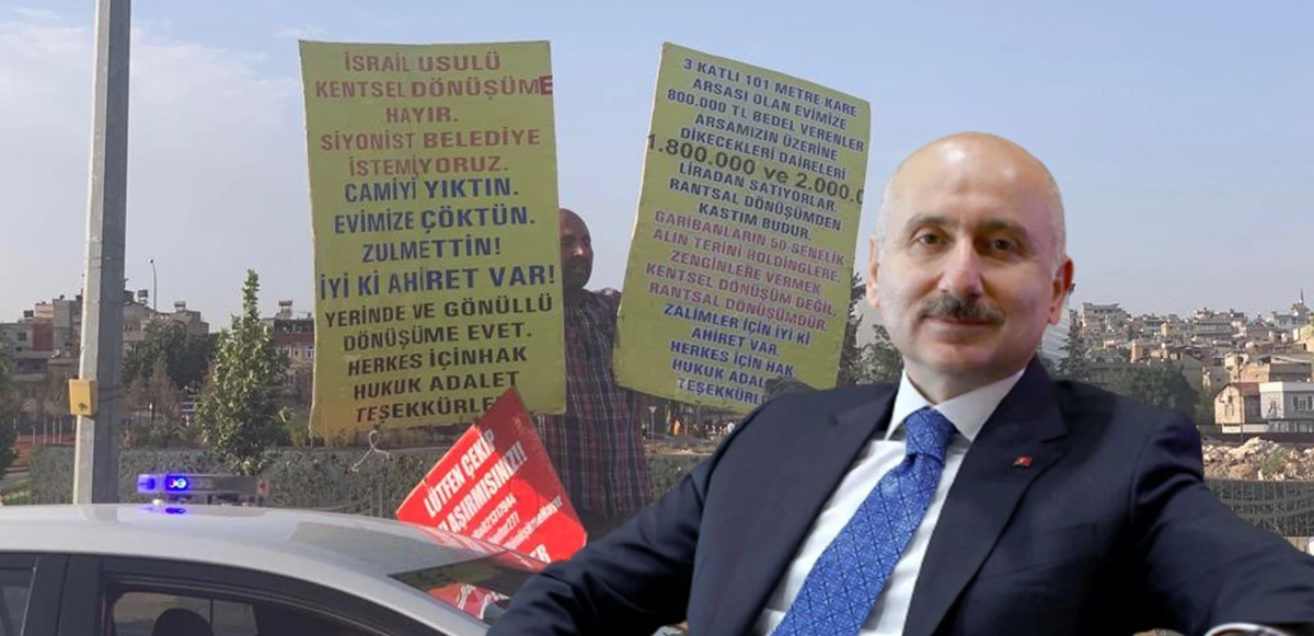 Bakan Karaismailoğlu'na protesto: Halka hizmet bu mudur?