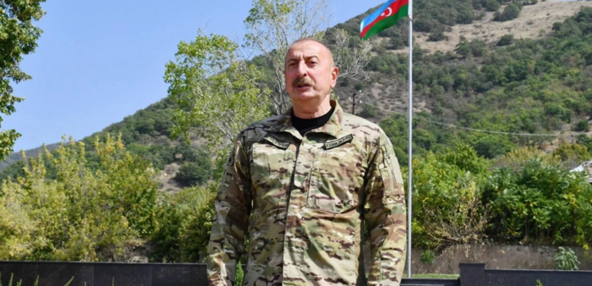 Aliyev işgalden kurtarılan Laçın'dan seslendi: Düşmanı tekrar yerine oturttuk