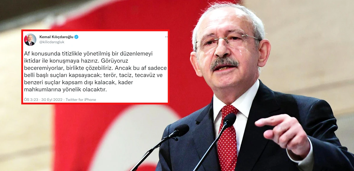 Kılıçdaroğlu'nun genel af teklifine AK Partili Turan'dan sert cevap: Twitter'dan af mı olur Allah aşkına