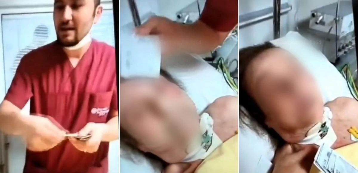 Kan donduran görüntüler! Özel hastanede yaşlı hastaya hakaret ve işkence infiale neden oldu