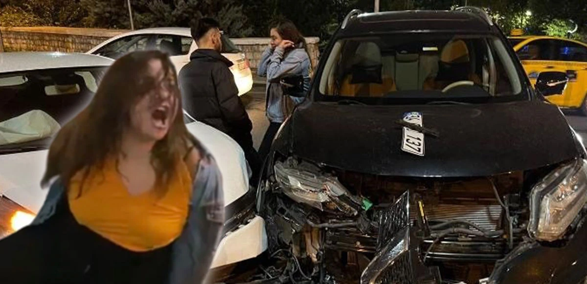 Alkollü kadın sürücü ortalığı birbirine kattı: Küfür ve tekmeler savurdu