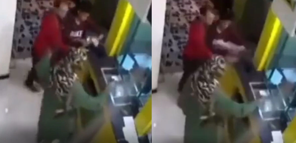 Bankaya soğukkanlılıkla geldi el bombasının pimini çekip vezneye bıraktı!