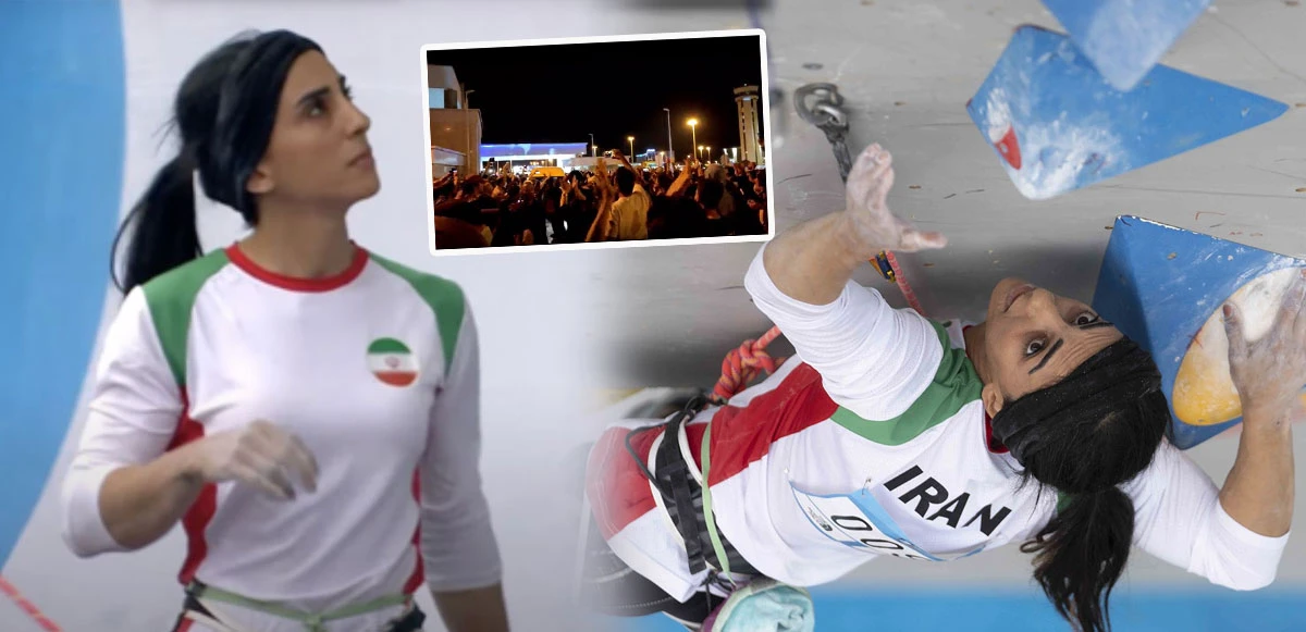 Başörtüsüz yarışan İranlı sporcu Elnaz Rekabi İran'da 'kahraman' sloganlarıyla karşılandı