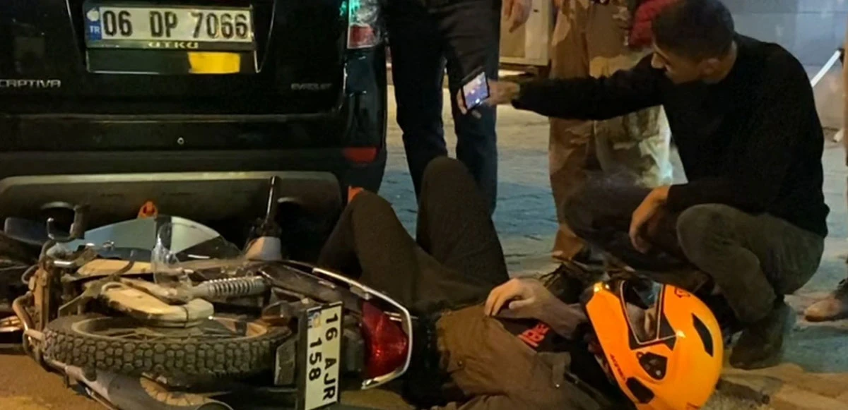 Bursa'da ölümden dönen motosiklet sürücüsü ‘özçekim’ yaptı