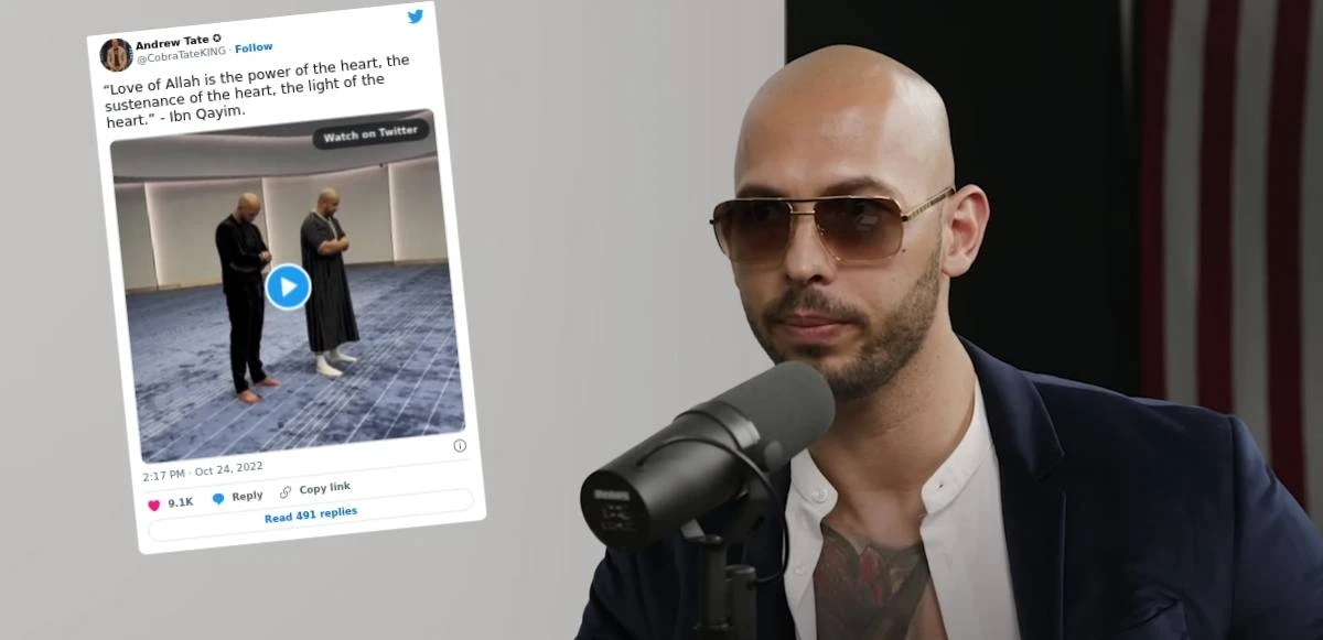 Dünya şampiyonu boksör Andrew Tate, İslamiyeti seçti! O anlar sosyal medyadan paylaşıldı