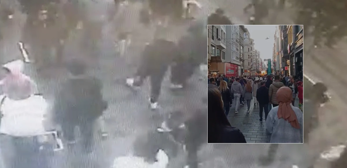 Taksim'de patlama sonrası olay yerinden görüntüler