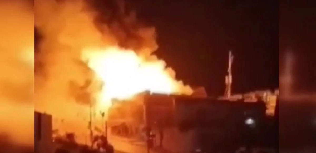 Duhok'ta gaz patlaması bir anda parladı o anlar kayıtlara geçti