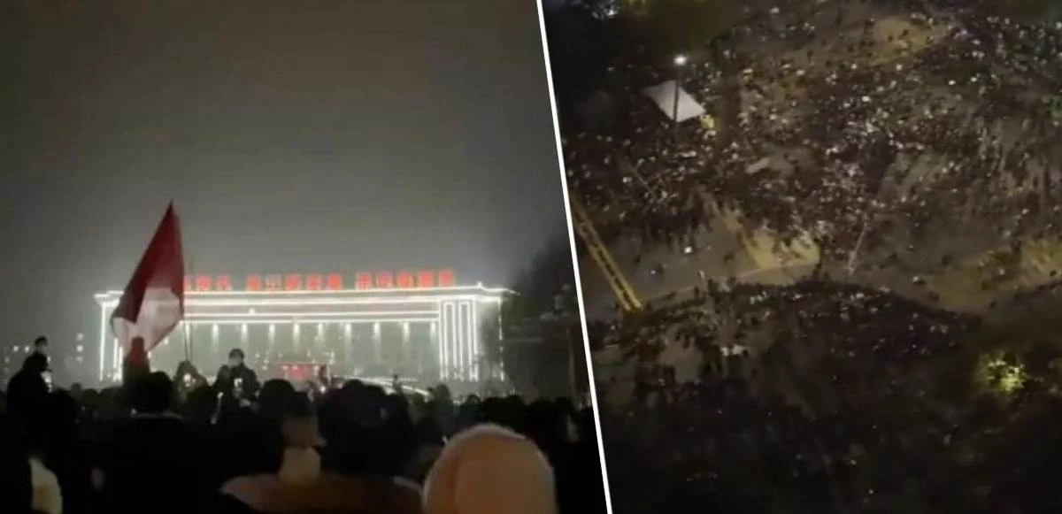 Covid-19'un sıfır noktasında 10 binler sokakta! Önlemlere öfke böyle görüntülendi...
