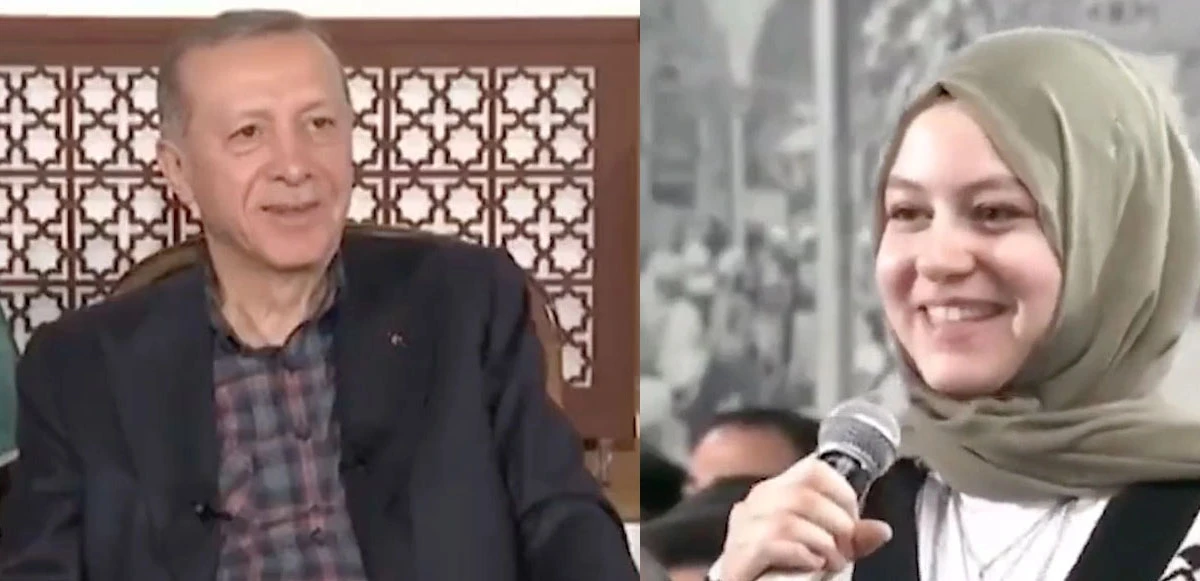 Cumhurbaşkanı Erdoğan ile genç kızın 'yamaç paraşütü' diyaloğu viral oldu