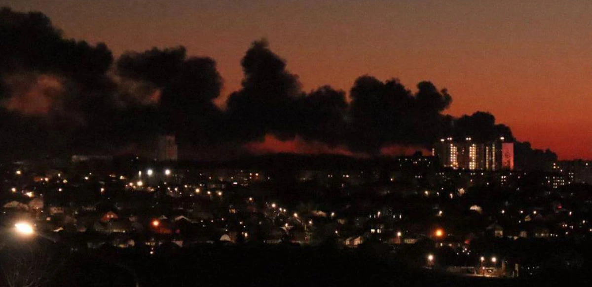 Rusya'daki havaalanına İHA'lı saldırı: Yakıt tankı alev aldı