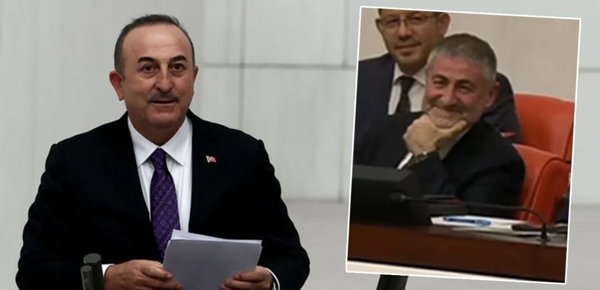 Çavuşoğlu'nun kürsü konuşması Meclis'i kırdı geçirdi: Bakan Nebati'ye esprili gönderme