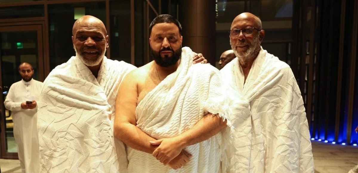 Ünlü boksör Mike Tyson, DJ Khaled ile kutsal topraklarda: Bu sevinç gözyaşları Mike Tyson hayırlı olsun kardeşim