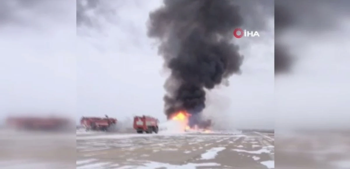 Rusya'da helikopter iniş sırasında alev almaya başladı, düştü: 3 kişi öldü