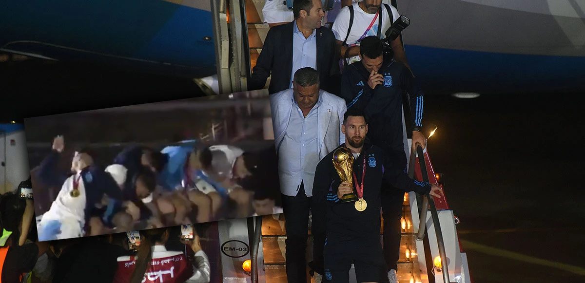 Arjantin'deki kutlamalarda yürekler ağza geldi: Messi ve arkadaşları ölümden döndü