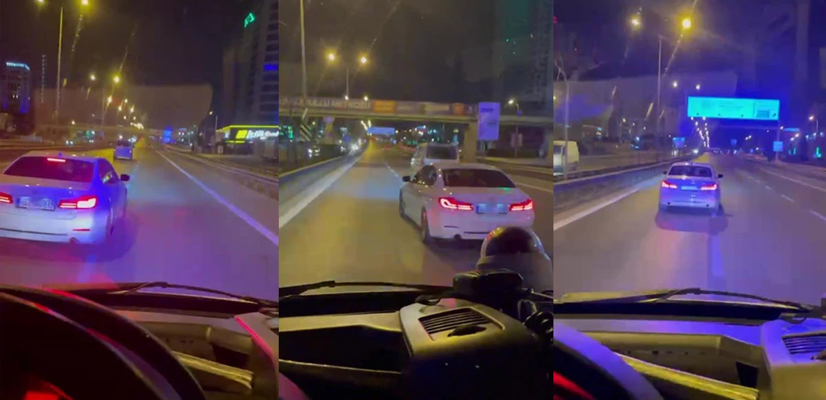 Maganda kamerada! 'Pes' dedirten olay... Hasta almaya giden ambulansın önünü keserek yol vermedi