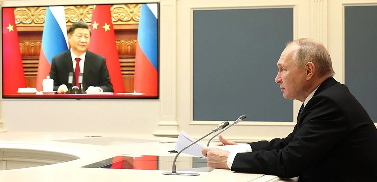 Putin ile Xi, video konferans yöntemiyle görüştü