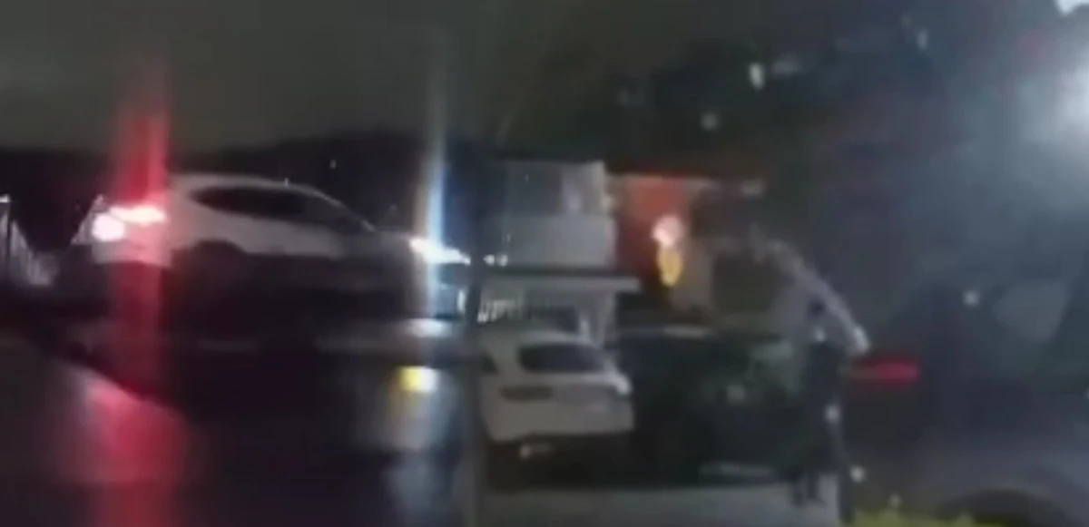 Polisten kaçmak istedi,  çaldığı araçla istinat duvarından uçtu