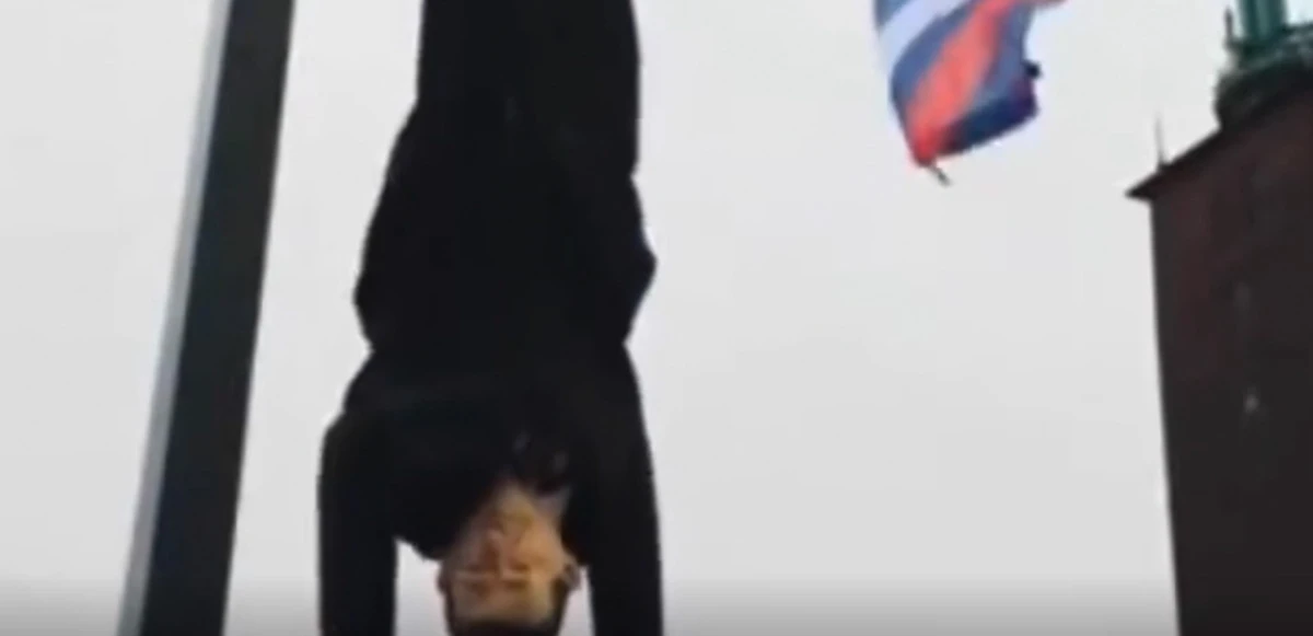 İsveç’te PKK’dan yine küstah eylem! Cumhurbaşkanı Erdoğan’ın maketini astılar