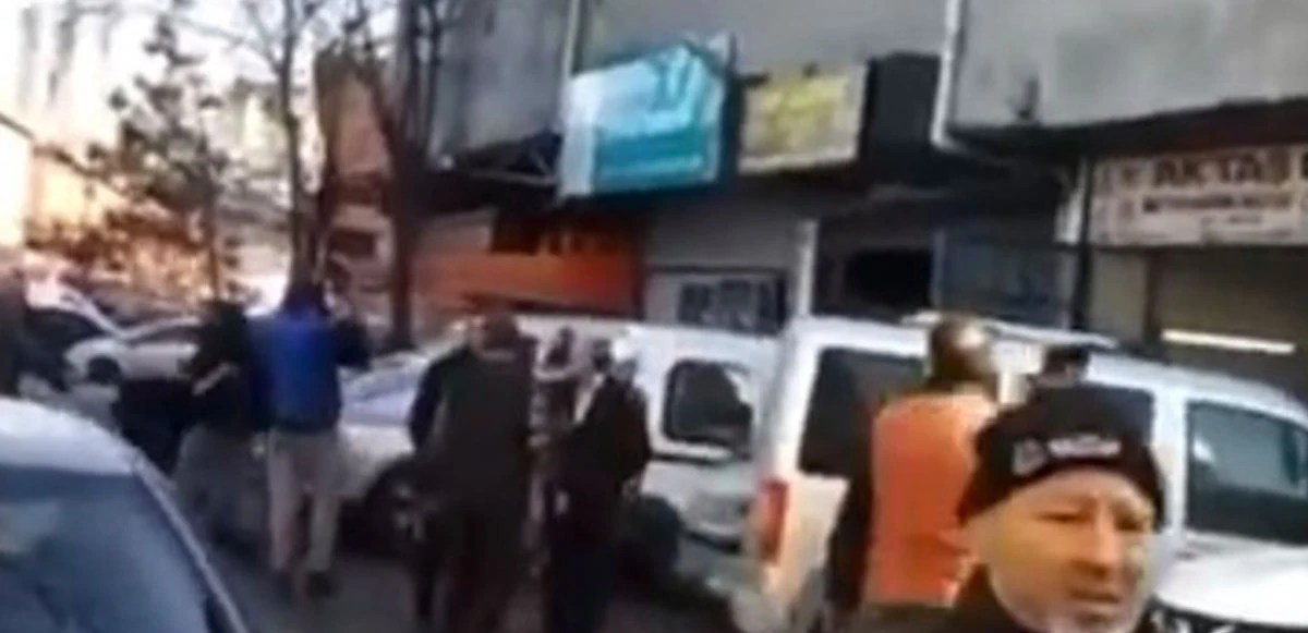 Ümraniye’de çatışma anının görüntüleri ortaya çıktı: Vatandaş panik halde böyle kaçtı