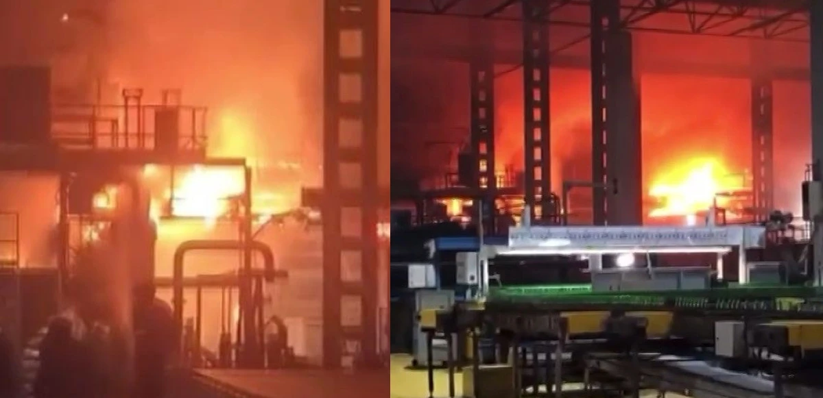 Bursa’da korkutan fabrika yangını