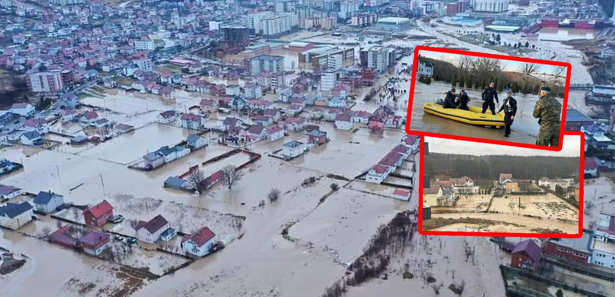 Kosova'yı sel vurdu: Tahliyeler botlarla yapıldı