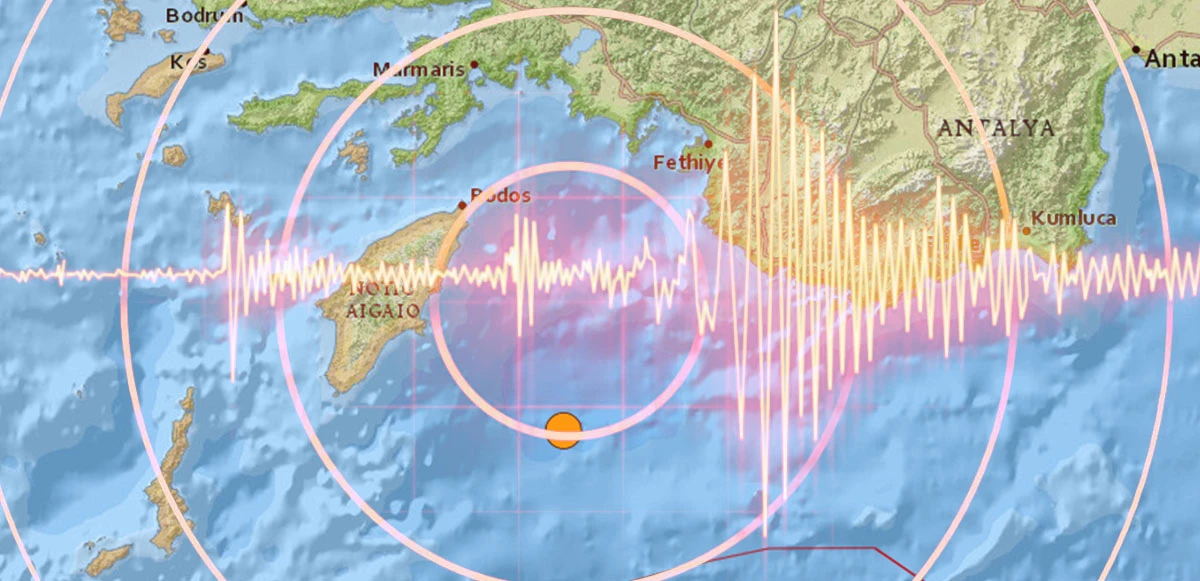 Muğla'daki deprem anı kamerada