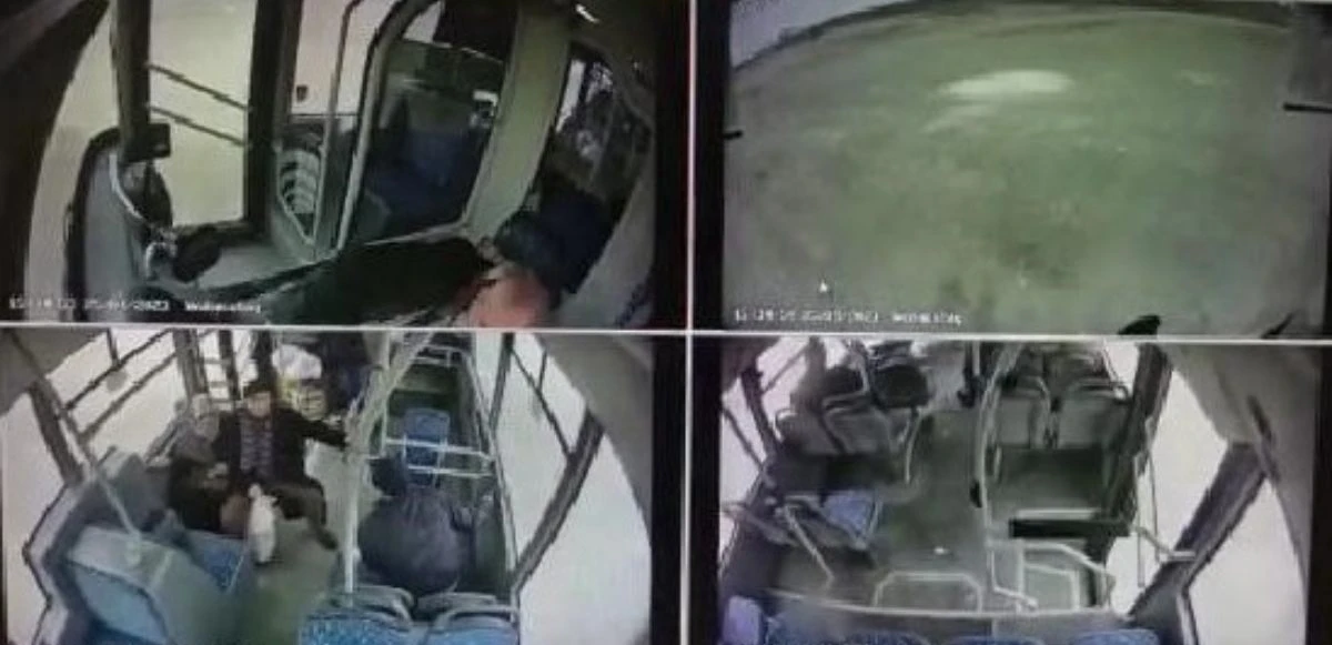 Gölete uçan otobüsün araç içi kamera görüntüleri ortaya çıktı