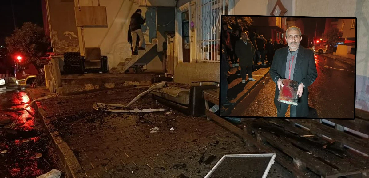 Küle dönen evden geriye bir tek Kuran-ı Kerim kaldı
