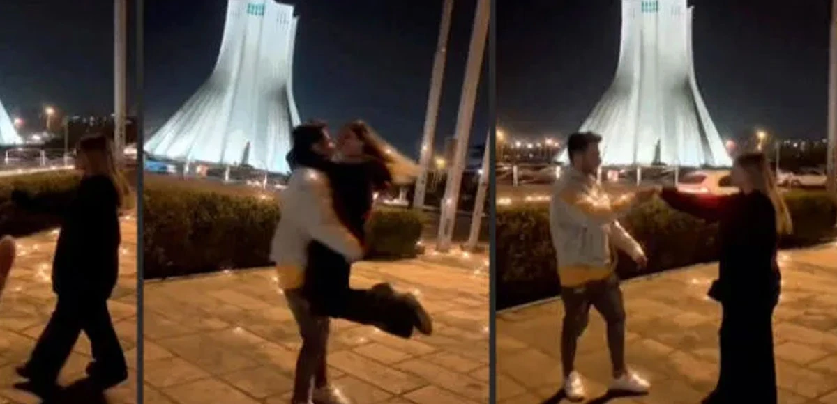 Azadi (Özgürlük) Kulesi'nin önünde dans eden çifte hapis cezası!