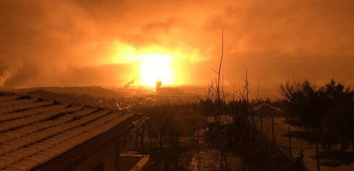 Kahramanmaraş'ta bir korkutan görüntü daha! Depremin ardından yangın çıktı